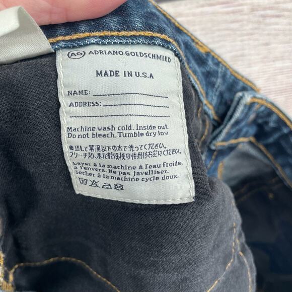 AG Adriano Goldschmied The Malibu Crop Pant Jeans Women's 29 Blue Medium Wash - Picture 13 of 13